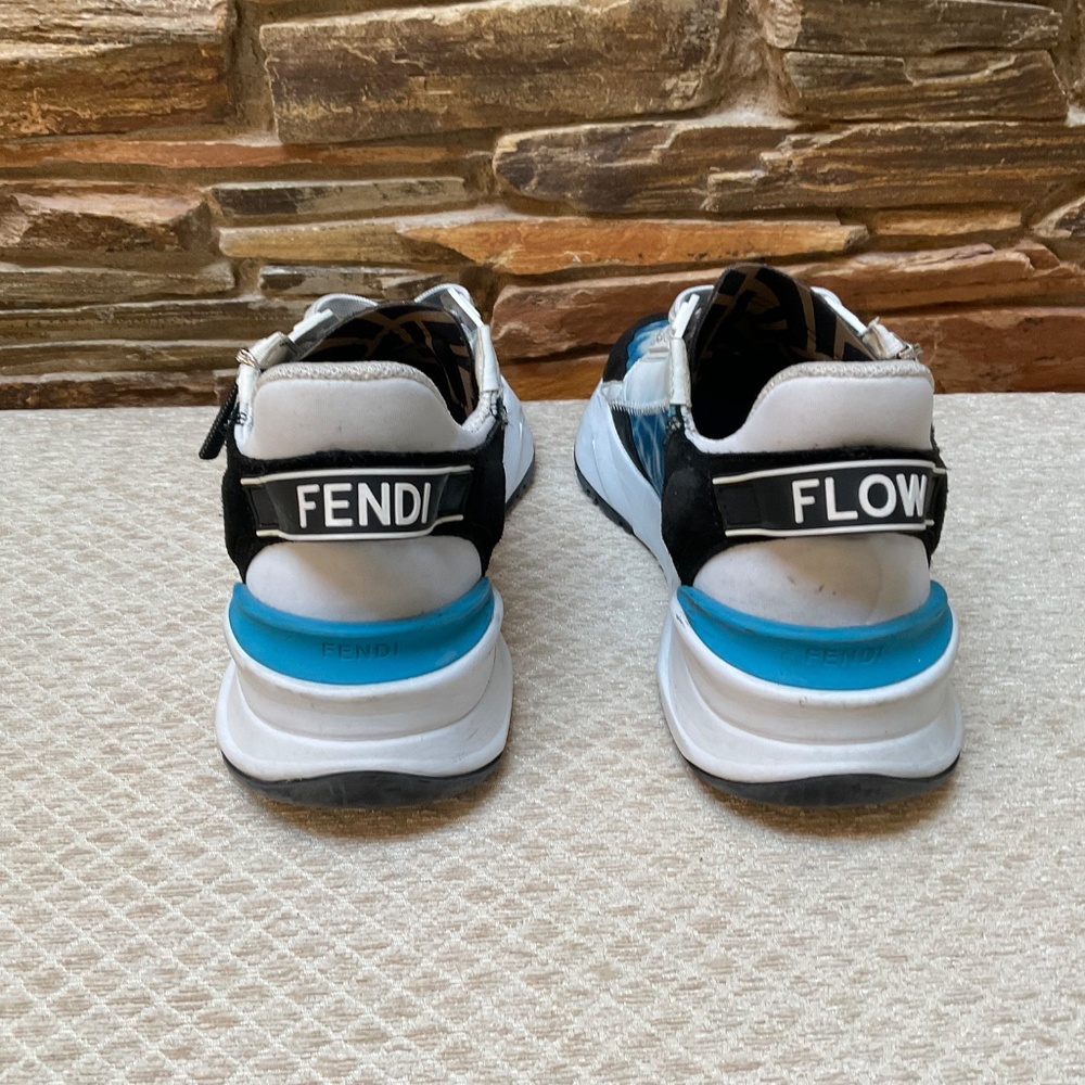 Fendi Flow Blue/White Sneakers (8.0) - Picture 5 of 8